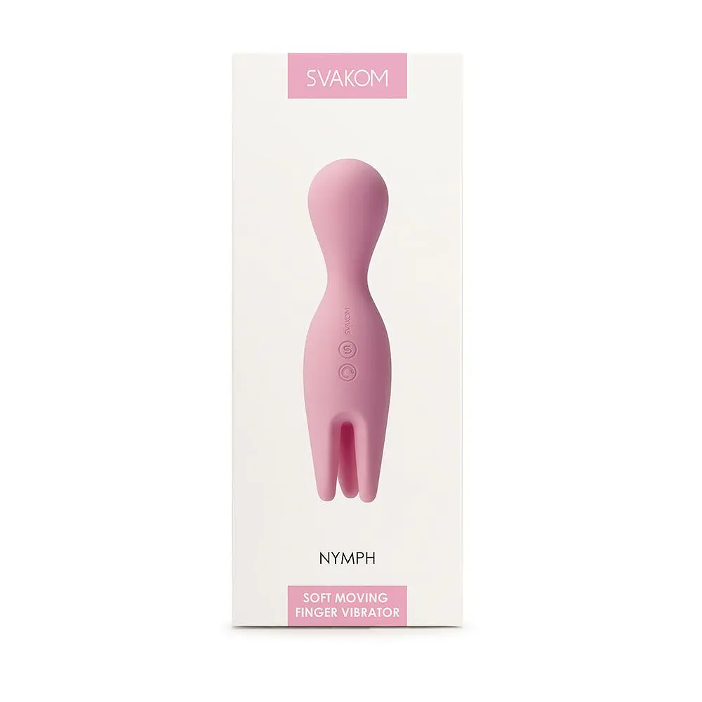 Подвійний вібратор для чутливих зон Svakom Nymph Pale Pink - фото 7