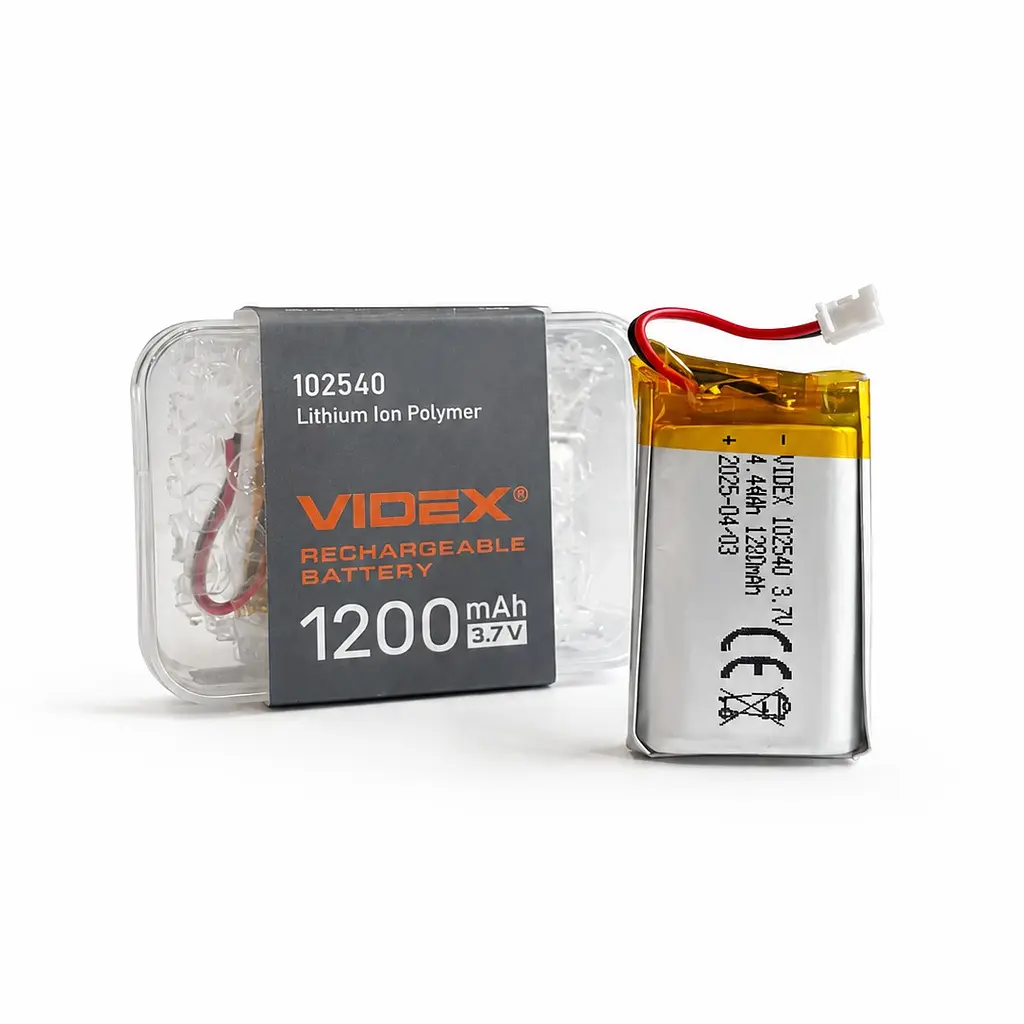 Акумулятор VIDEX Li-pol VLF-B102540-12 1200mAh 1шт VIDEX (29287-000)