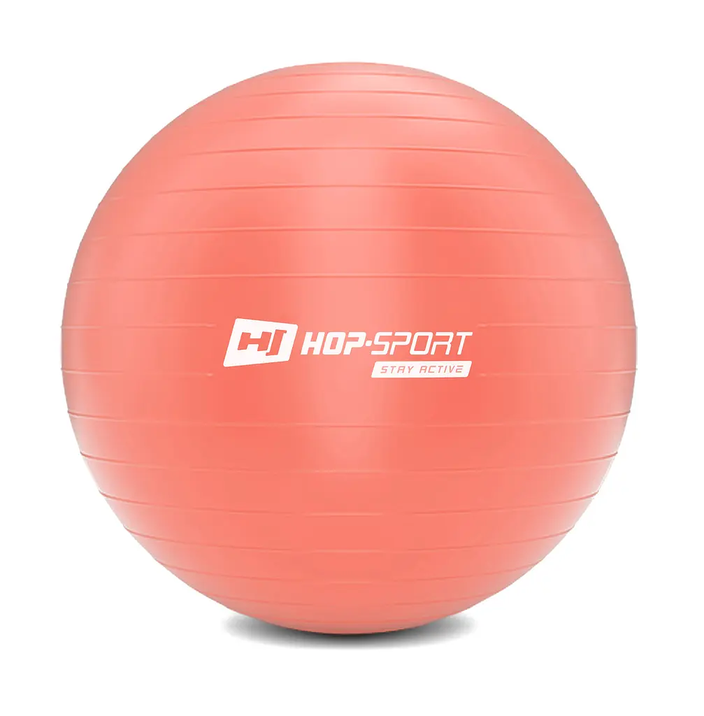Фітбол Hop-Sport 75см рожевий + насос 2020 - фото 2