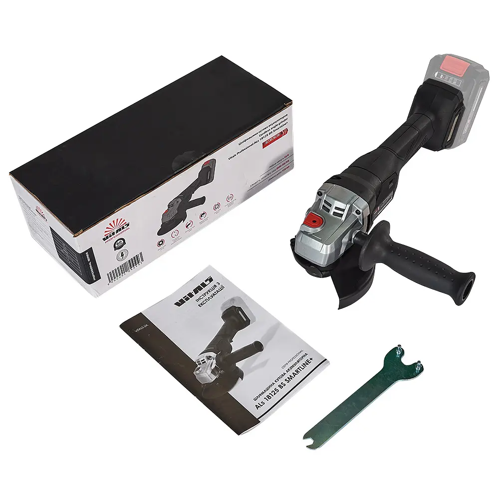 Угловая шлифмашина Vitals Professional ALs 18125 BS SmartLine+ аккумуляторная без АКБ (184444) - фото 9