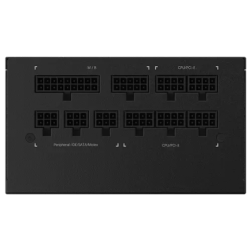 Блок живлення Gigabyte 850 Вт P850GM, Black, модульний, 120 мм (HYB), Active PFC, 80 Plus Gold, MB: 20+4 pin, CPU: 4+4 pin, VGA: 4 x 6+2 pin, 3xMolex / 1xFDD/ 8xPOP/ (GP-P850GM) - фото 6