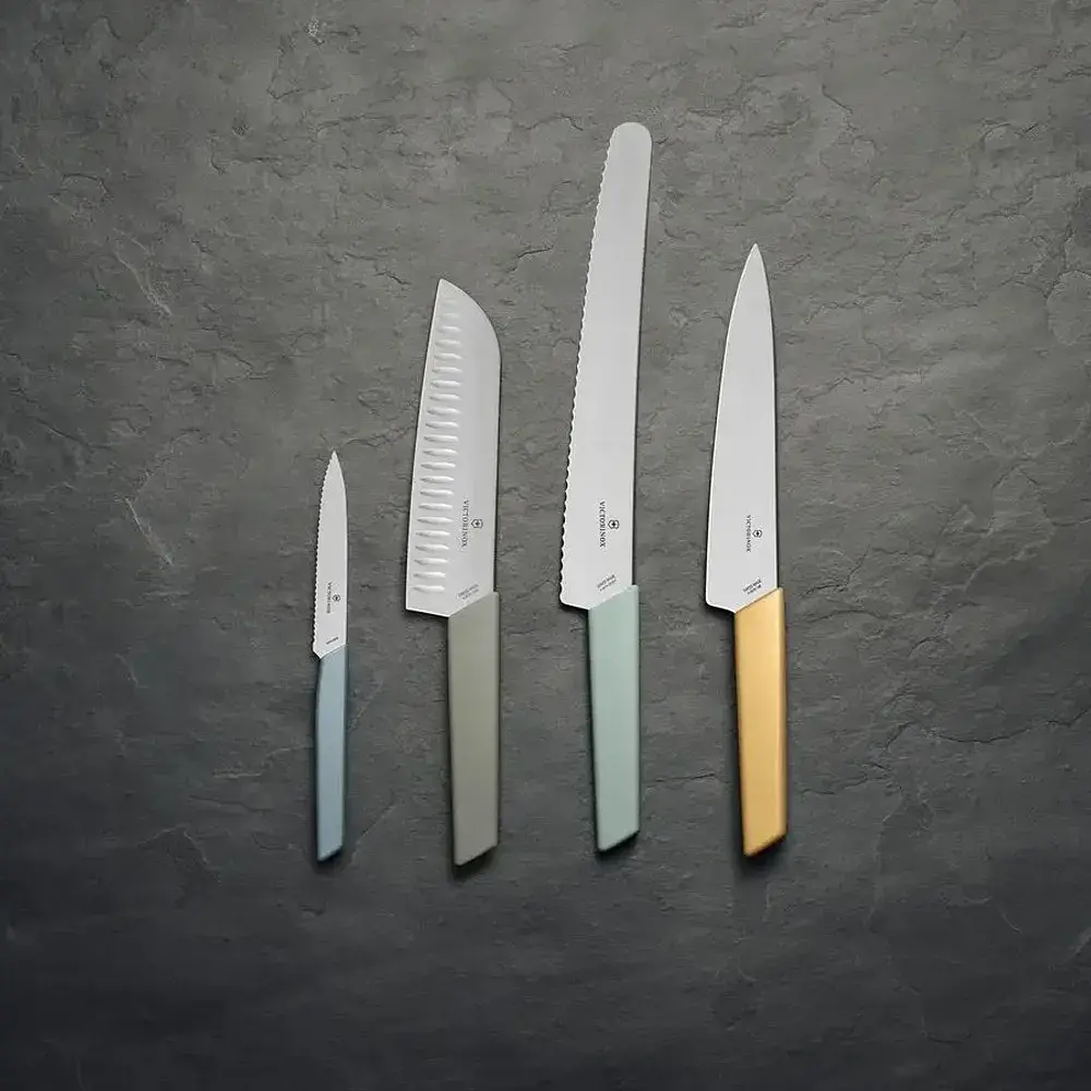 Кухонний ніж Victorinox Swiss Modern Paring Serrate 10см Blue (6.9006.10W21) - фото 3