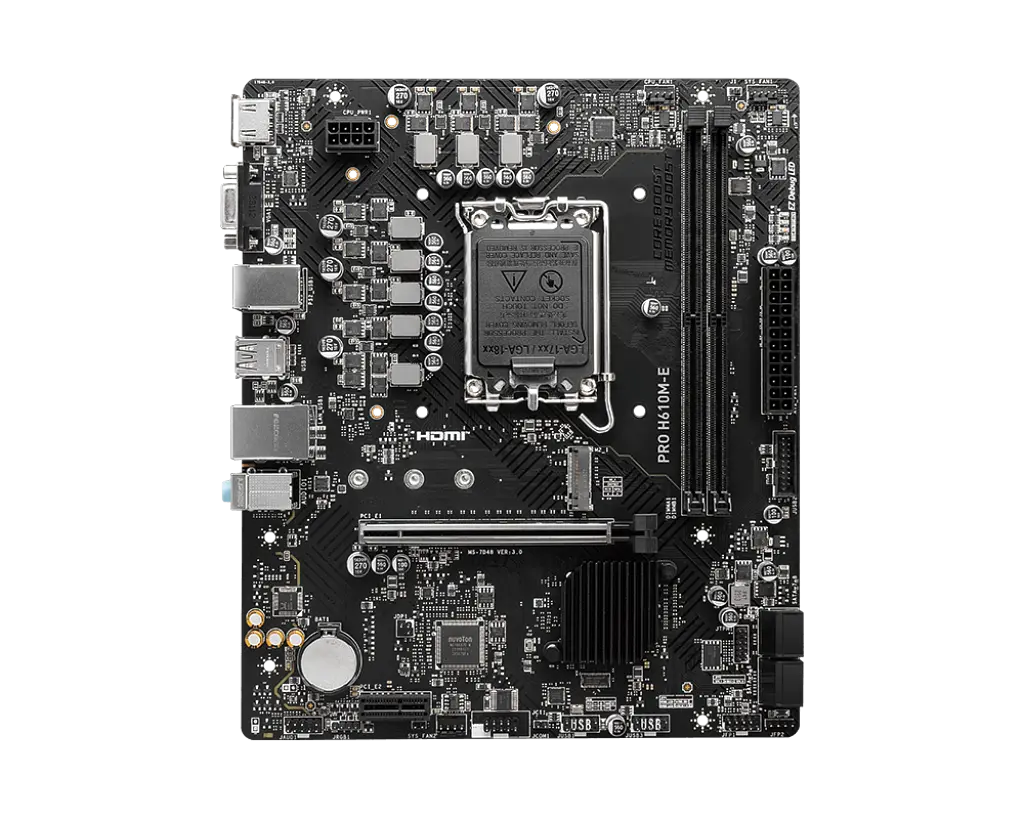 Материнська плата MSI PRO H610M-E LGA 1700 (PRO H610M-E) - фото 5