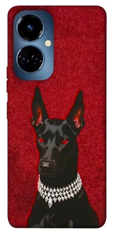 TPU чохол Demsky Premium doberman для TECNO Camon 19 (CI6n) / 19 Pro (CI8n)