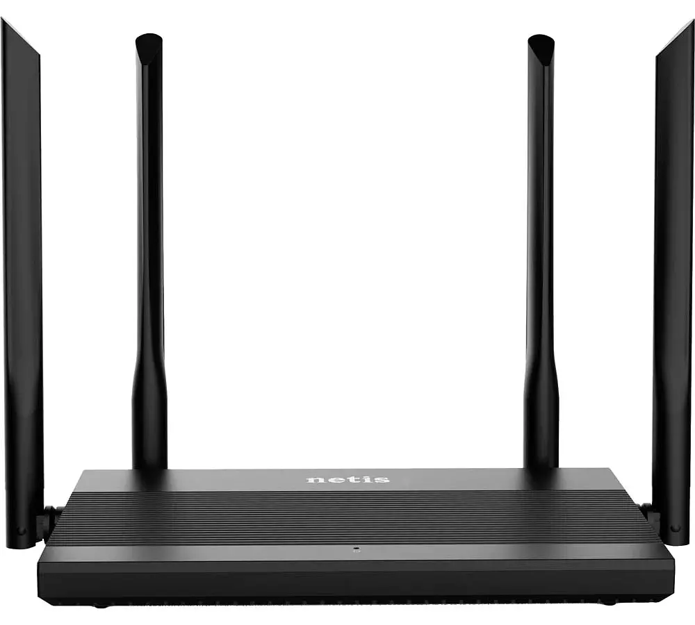 Роутер Netis N3D, Wi-Fi 5 (802.11ac), 2.4GHz/5GHz, до 1200 Mb/s, LAN 4x100 Mb/s, 4 зовнішні антени (N3D)