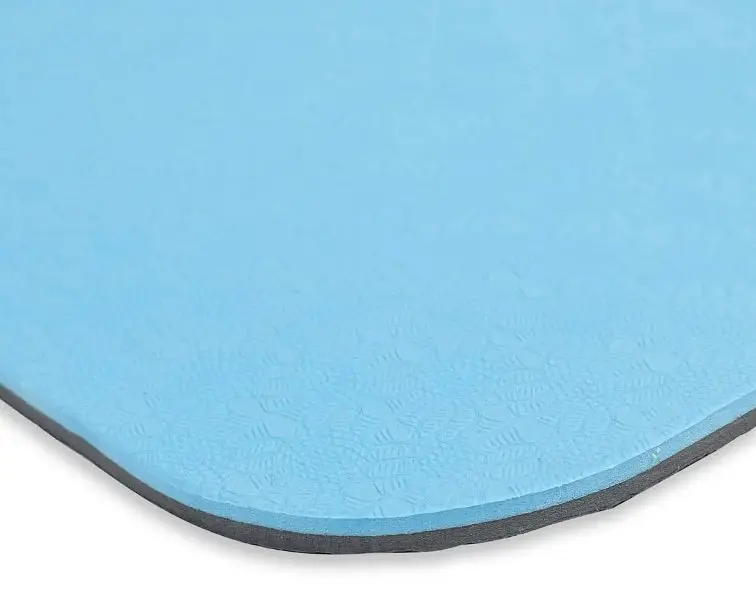 Килимок спортивний Toorx Yoga Professional TPE 183 х 60 х 0,6 см для йоги та фітнесу Azzurro/Antracite (MAT-183) - фото 4