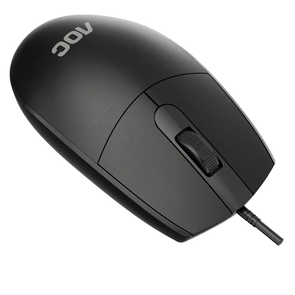 Мишка AOC MS100B USB Black (MS100B/LA) - фото 8