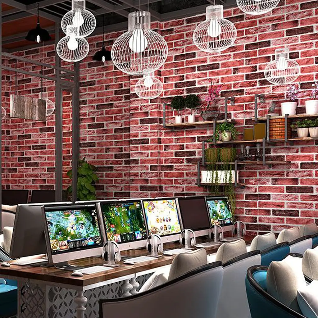 Самоклеюча декоративна 3D панель 3D Loft цегла рожевий клінкер 700x700x5мм (416) - фото 4