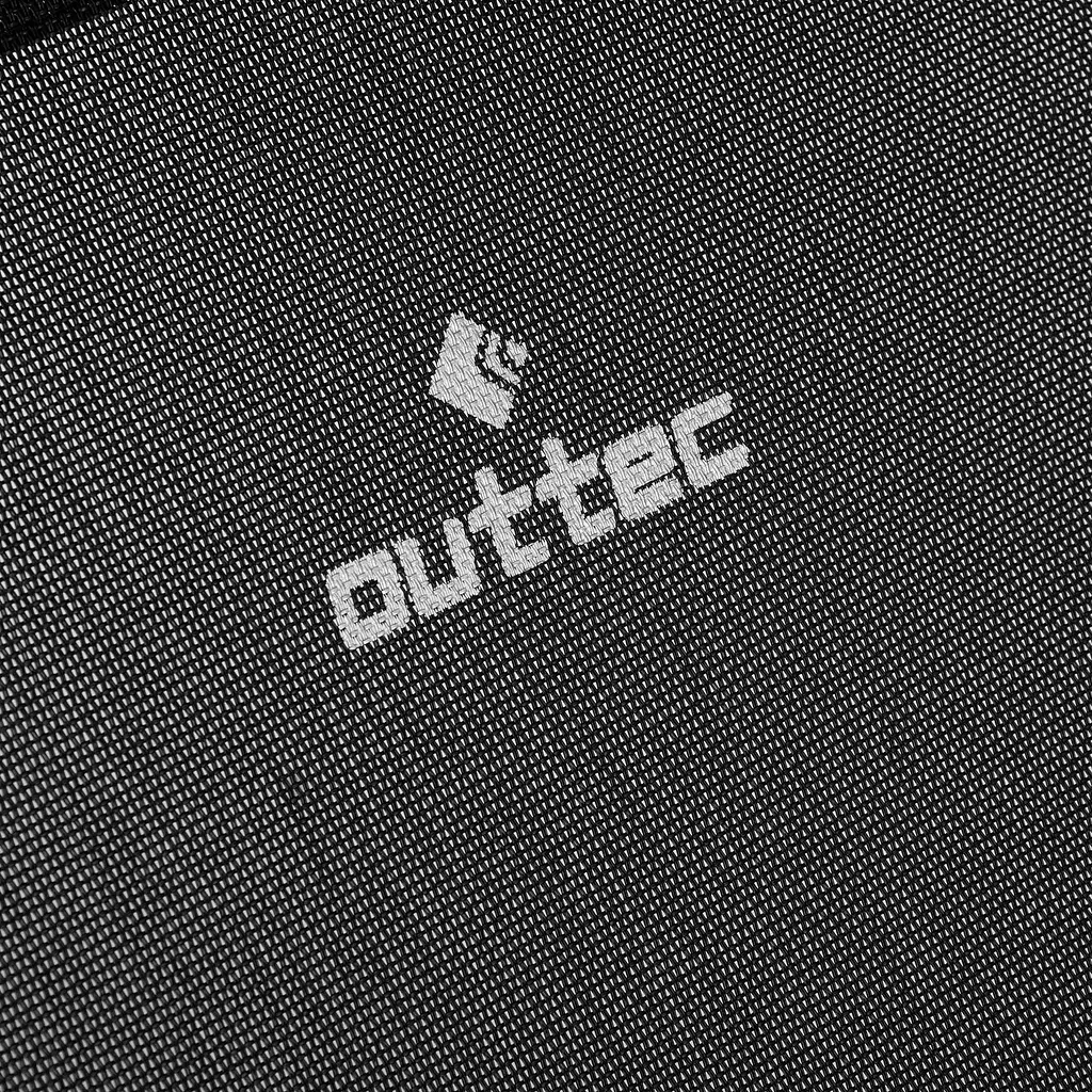 Шезлонг лежак садовий Outtec Lumia Textline розкладний з дашком чорний - фото 2