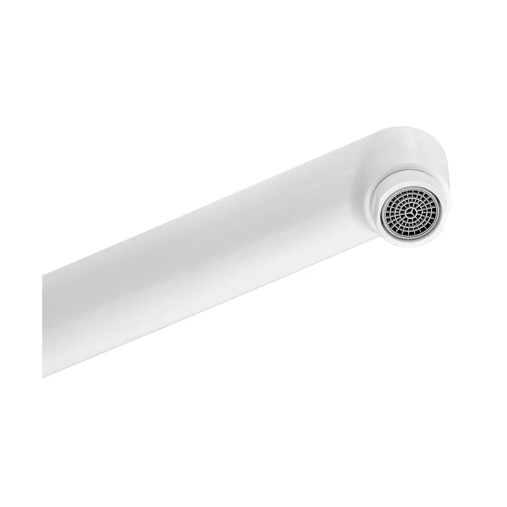 Смеситель для ванны Plamix Lucas-006 Euro SET (со шлангом лейкой и кронштейном) white PM0709 Белый - фото 6