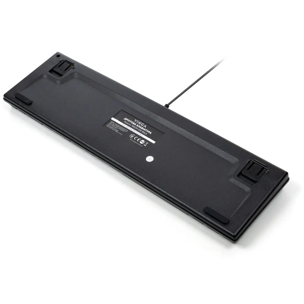 Клавіатура Vinga KBGM-100 LED Blue Switch USB Black (KBGM-100 Black) - фото 6