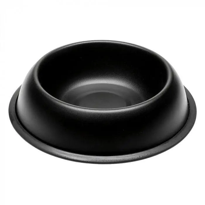Миска Ferplast Mira Kc 72 для собак і котів, Ø21×5 см, з гуми, чорний - фото 8