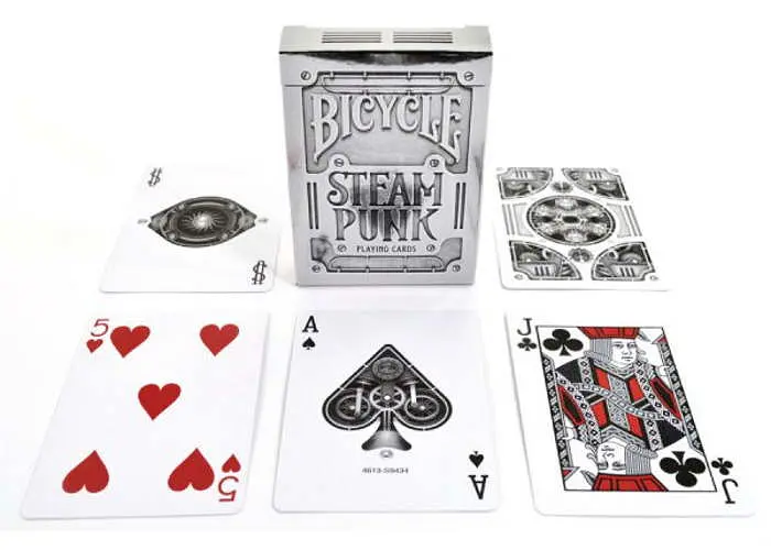 Карти гральні United States Playing Card Company Bicycle Steampunk (silver) (01990) - фото 3