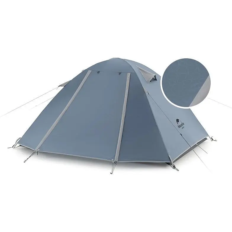 Намет двомісний Naturehike P-Series NH18Z022-P, 210T/65D, темно-синій - фото 2