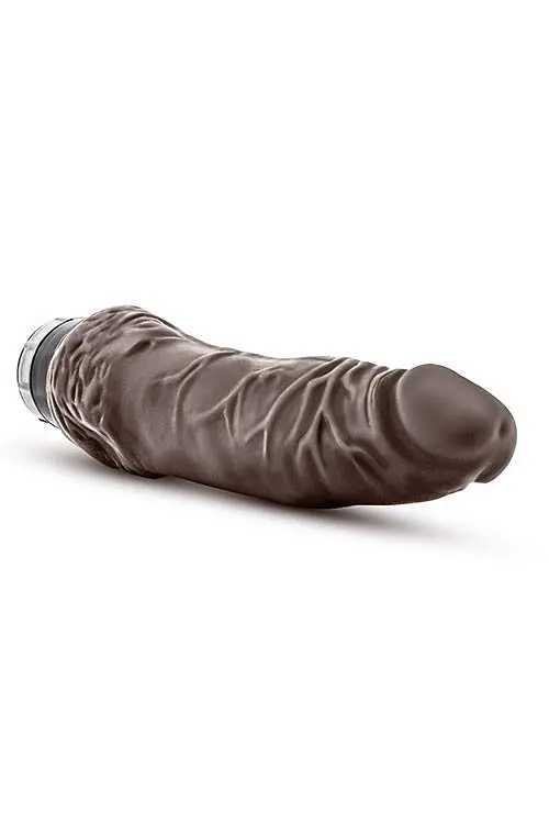 Вібратор Dr. Skin Cock Vibe 7", 21 см (коричневий) - фото 3