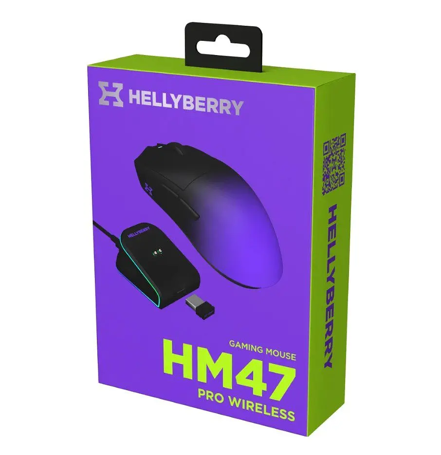 Ігрова миша HATOR HM-47 Pro Wireless Hellyberry ESports Gaming 26000dpi 50G Black-Violet Gradient - фото 9