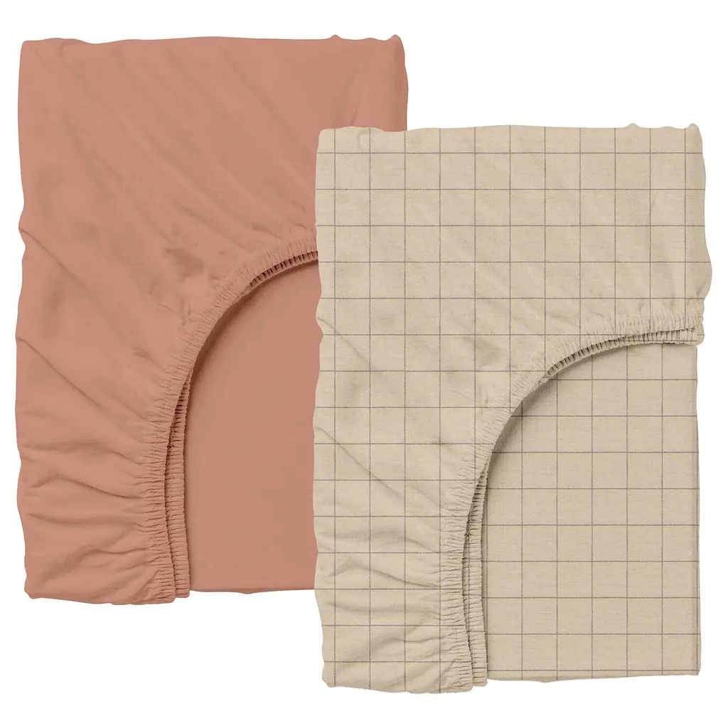 Набір простирадло на резинці 90х200 COPPER/ BEIGE GEOMETRY COSAS (4822052083208)