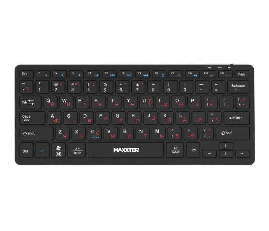 Клавіатура бездротова Maxxter KBWC01B 2.4G Wireless Black - фото 2
