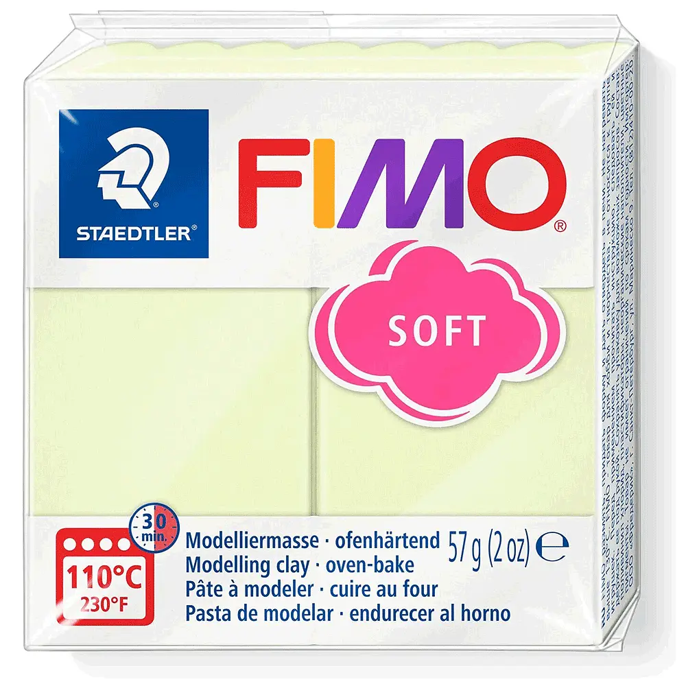 Пластика для бижутерии Soft Ванильная пастельная 57г Fimo - фото 3