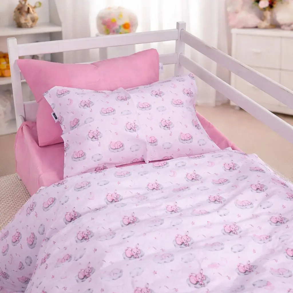 Простирадло MirSon бязь Kids Time Pink Moon 200x220 см (2200012569863) - фото 5