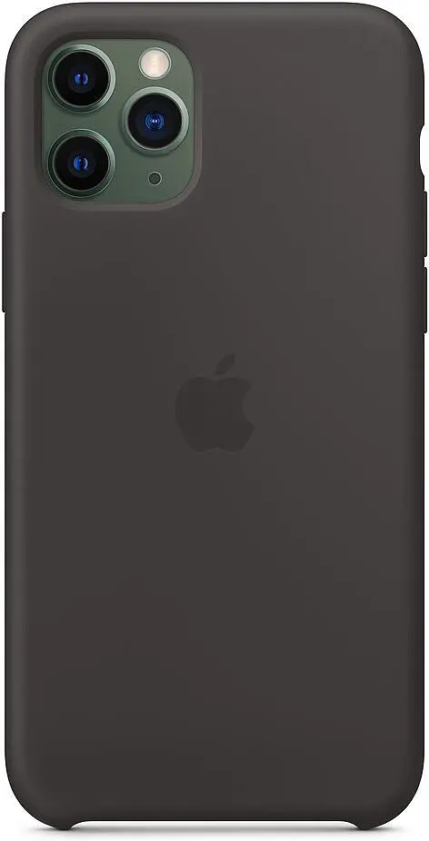 Оригінальний силіконовий чохол Apple Silicone Case для iPhone 11 Pro Max (6.5") Black (MX002ZM/A) - фото 2