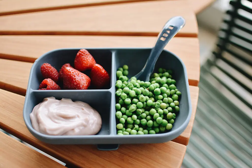 Тарілка силіконова порційна Beaba, мінерал (913548) - фото 6