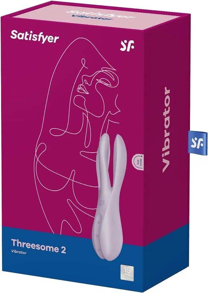 Кліторальний вібратор Satisfyer Threesome 2 Violet, 3 гнучкі пальчики, 3 мотори - фото 7