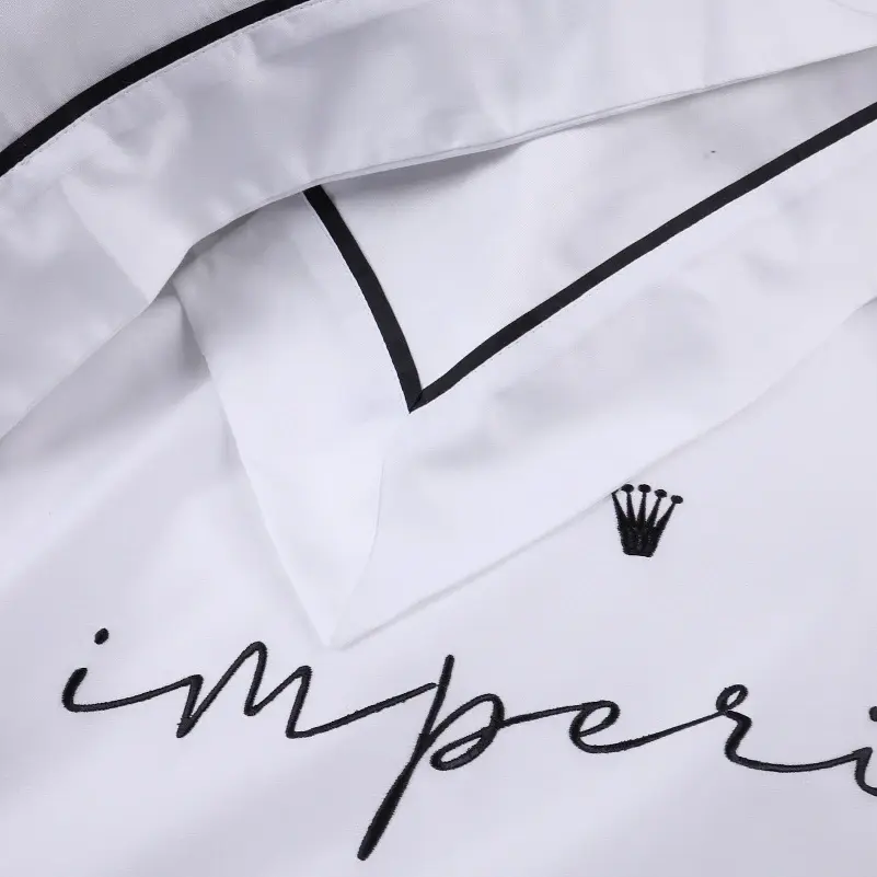 Комплект постільної білизни MirSon Imperial Tencel №01 White 143x210 см (2200010753233) - фото 6