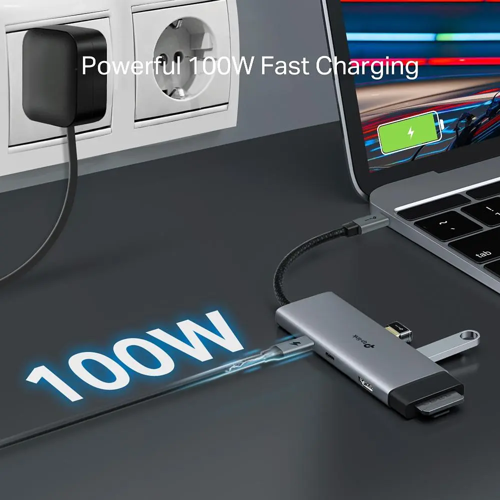 USB-Хаб TP-Link USB Type-C 7 в 1 (UH7020C) - фото 3