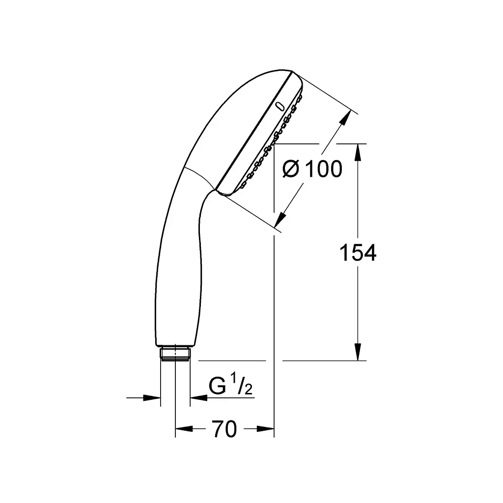 Ручний душ Grohe QuickFix Vitalio Start 100 279462430, Чорний матовий - фото 2