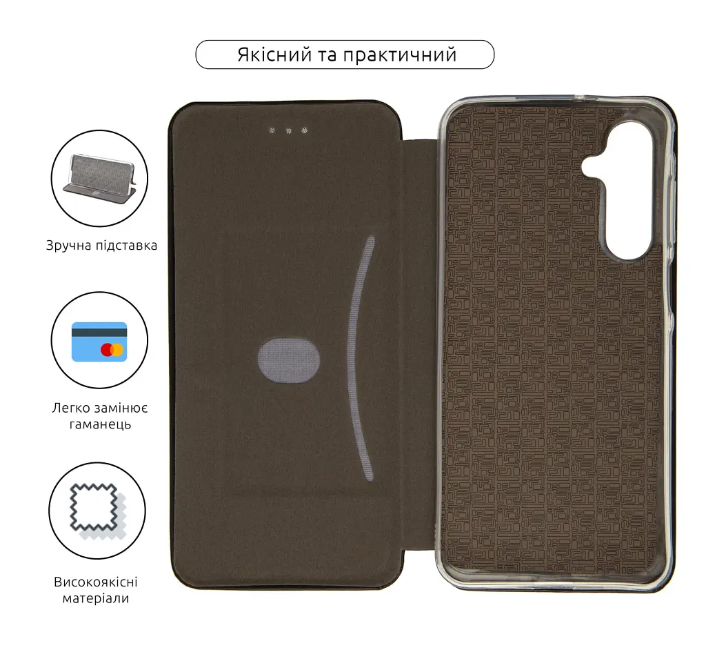 Чохол-книжка ArmorStandart G-Case для Samsung A16 4G (A165) Black - фото 3
