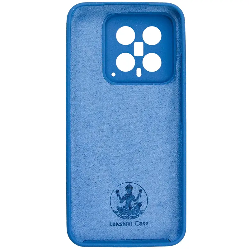 Чохол Silicone Cover Ummi Lakshmi Full Camera (AA) для Xiaomi 14 Синій / Navy Blue - фото 3