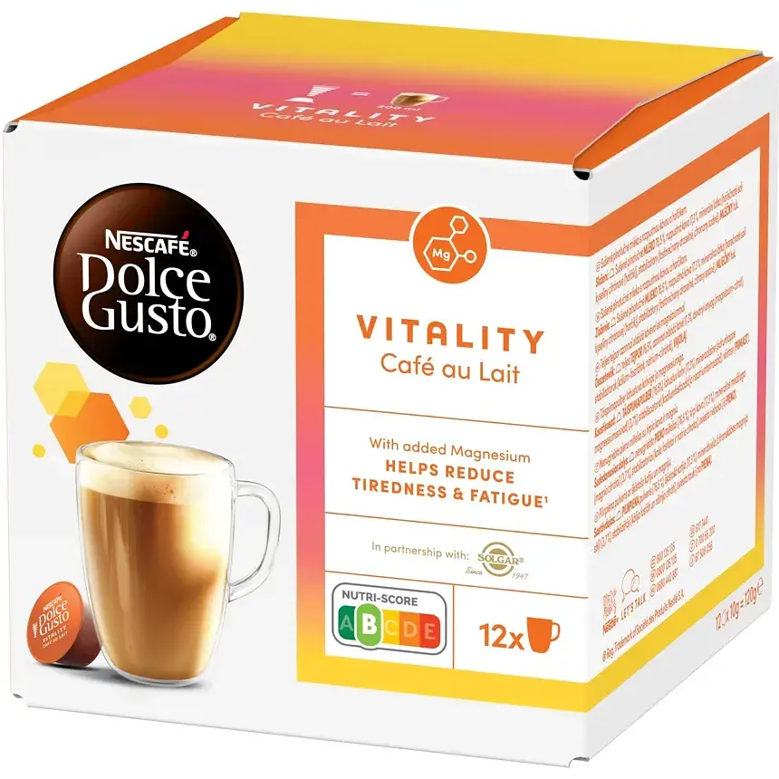 Кавовий напій в капсулах Nescafe Dolce Gusto Vitality - Café au Lait 120 г