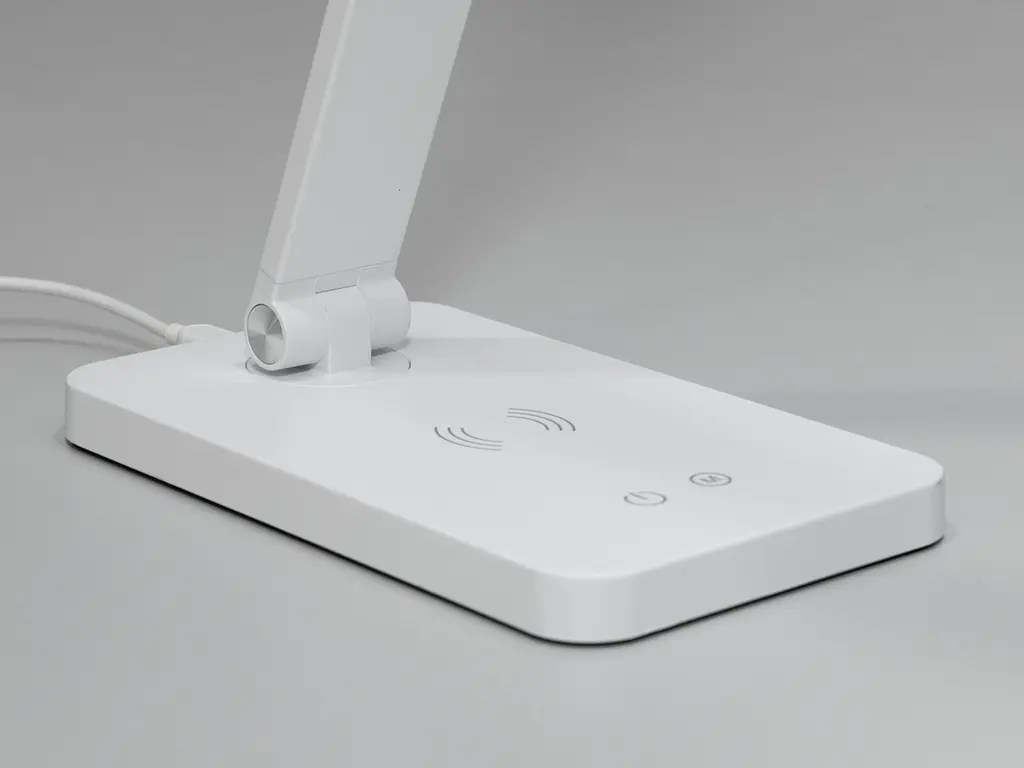 Світлодіодна настільна лампа з бездротовою зарядкою Diasha A855WH wireless charge - фото 4