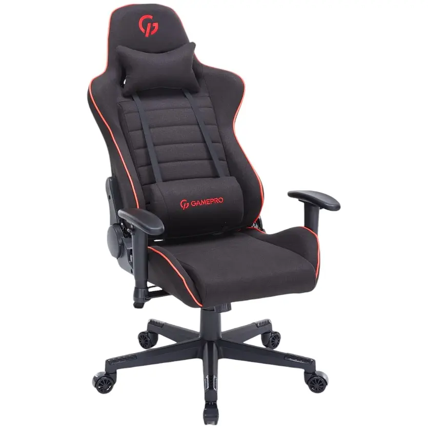 Игровое кресло GamePro Size L Fabric Black&Red (GC575FB) - фото 4