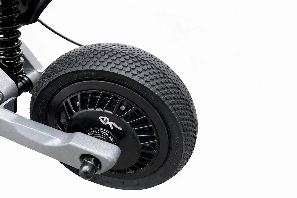 Двухмоторный электросамокат Tesla Sports Pro (4000W, 52V, 26Ah) черный - фото 9