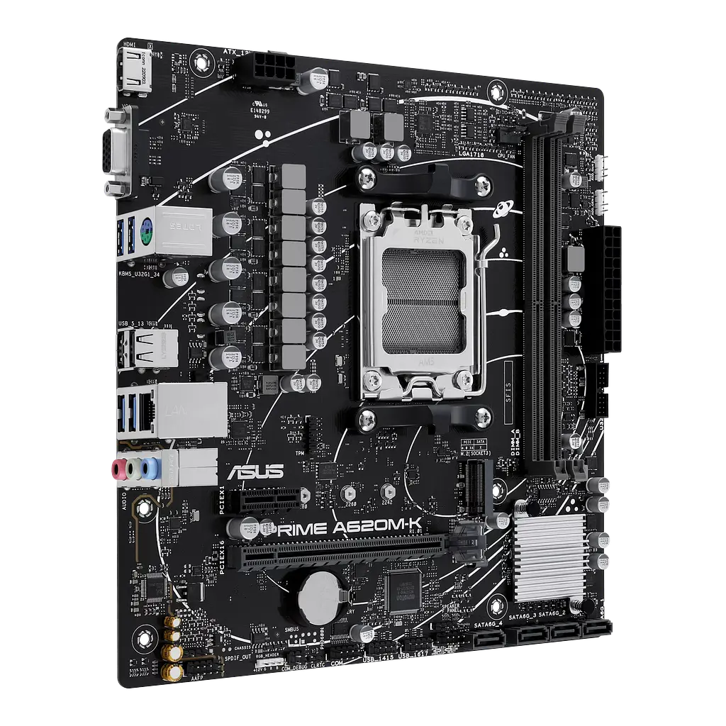 Материнська плата Asus A620M-K Prime Socket AM5 (PRIME A620M-K) - фото 2