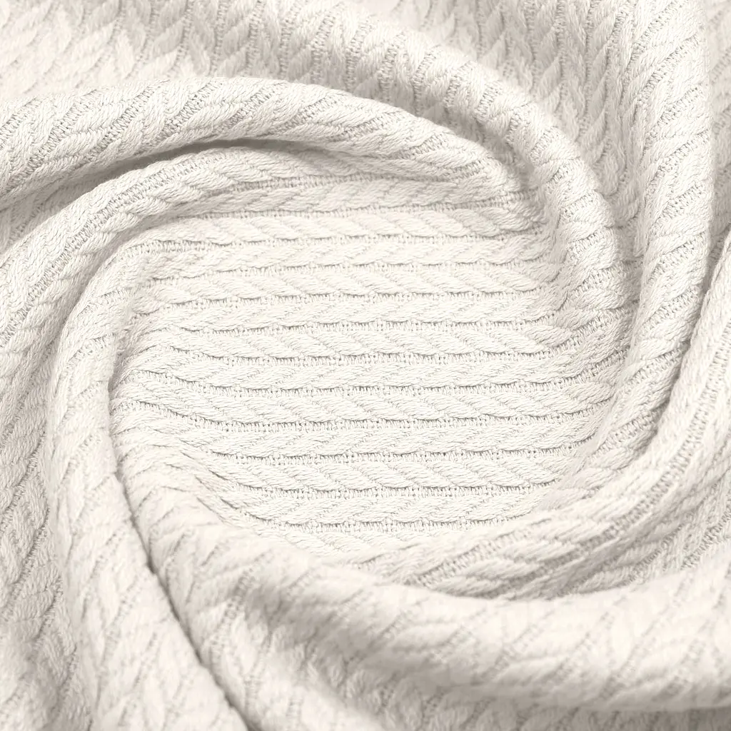 Плед-покрывало Cosas Snow Knitted Braid косичка 160х230 см белый (Blanket_02Snow_KnittedBraid_160x230) - фото 4