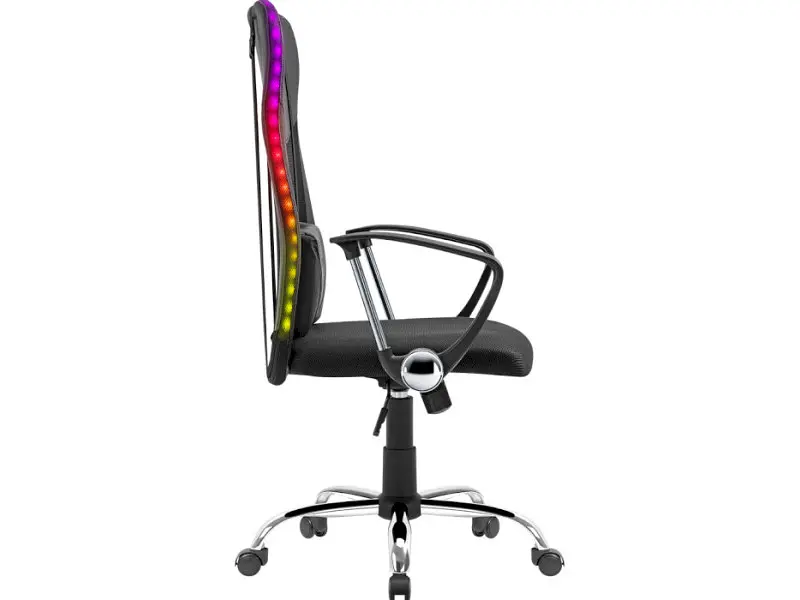 Комп'ютерне крісло для геймера Defender Totem RGB Black (64335) - фото 4