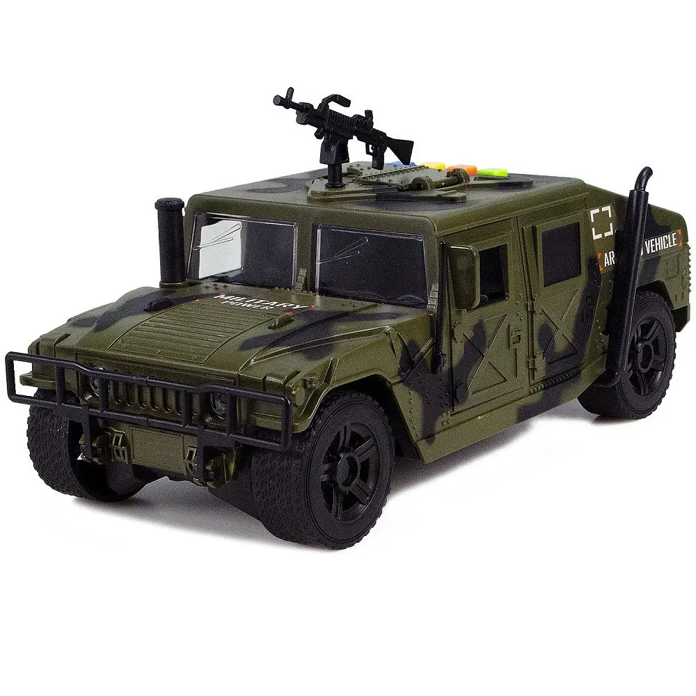 Дитяча Військова машинка Бронеавтомобіль Хаммер Hummer зі Звуком і Світом 1:16 - фото 5