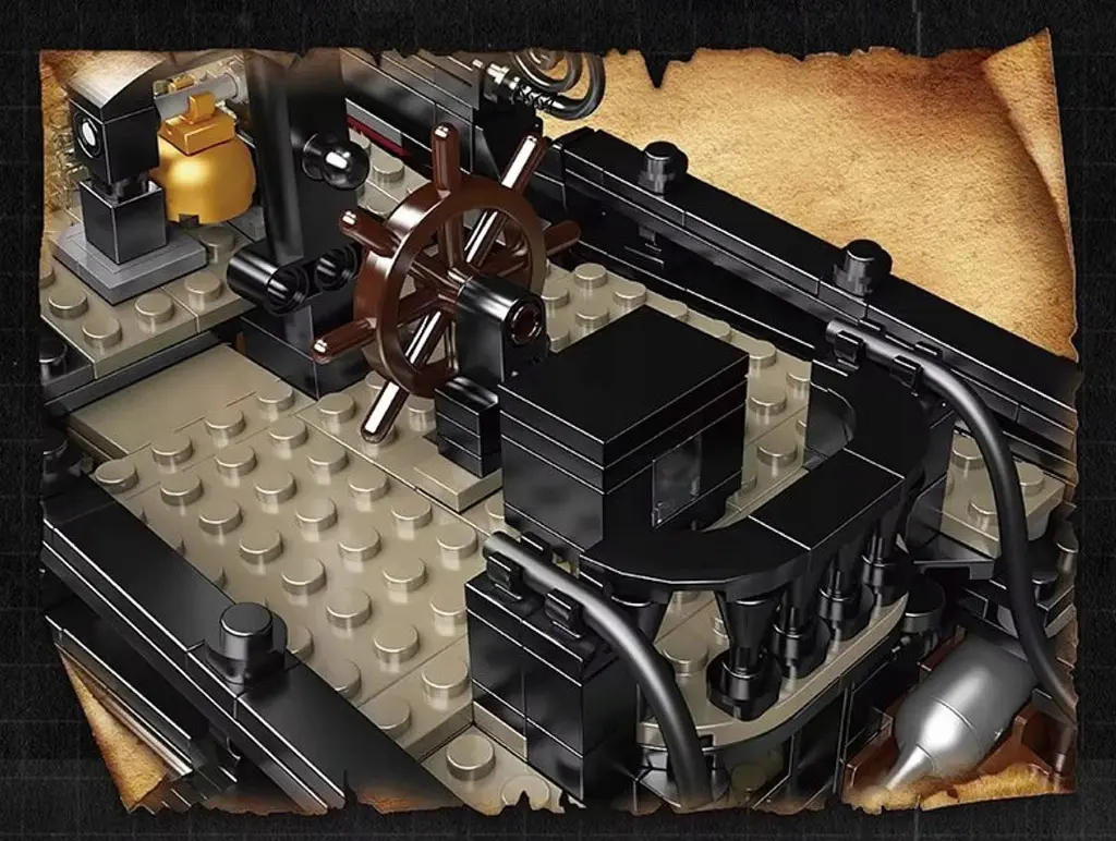 Конструктор "Піратський корабель" 3180 елементів чорний Mould King - фото 8