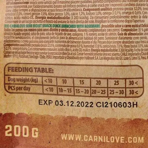 Ласощі для собак Carnilove Dog Semi Moist Качка та розмарин 200 г - фото 4