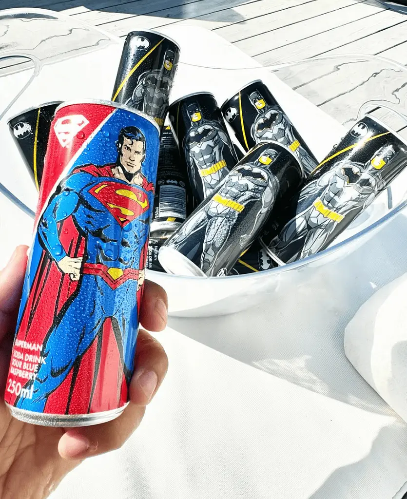 Газований напій Superman Drink Raspberry Blueberry 250 мл - фото 3