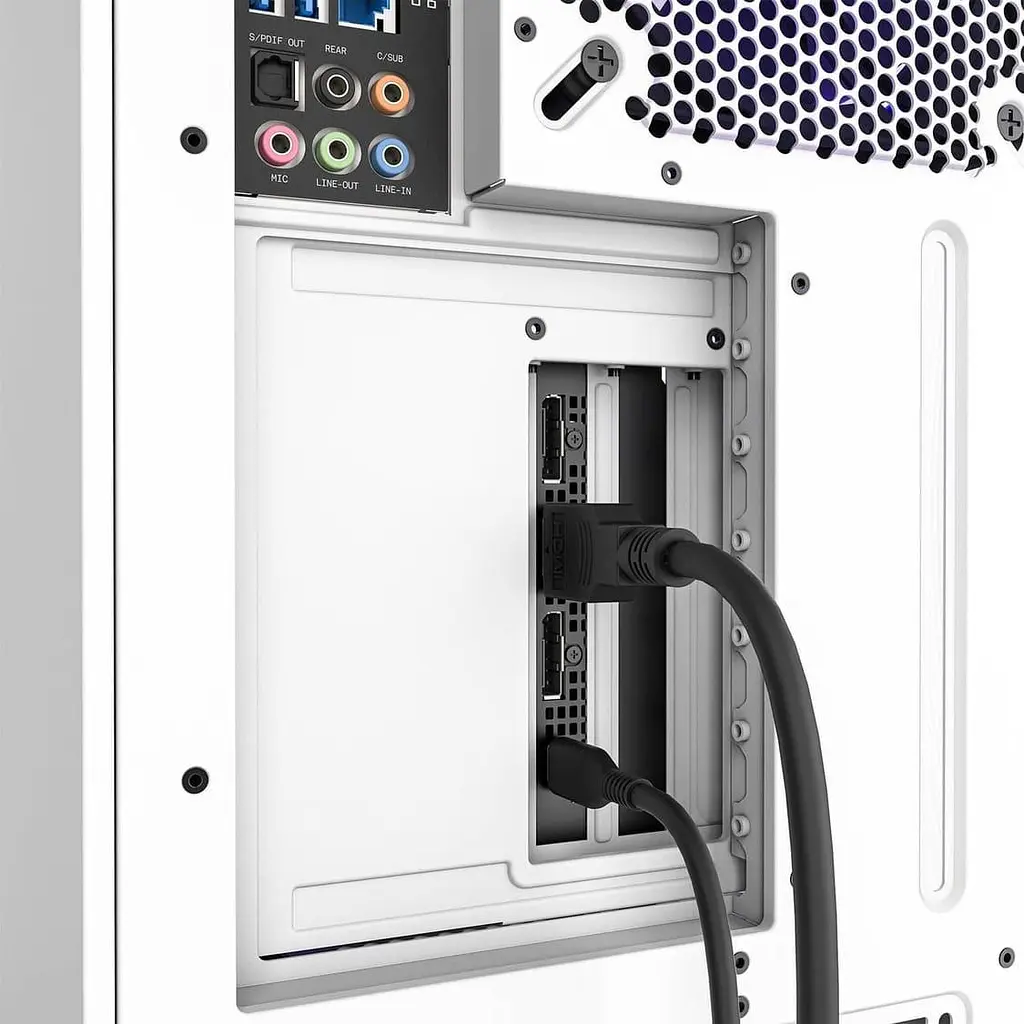 Подставка для видеокарты NZXT Vertical GPU Mounting Kit - White (AB-RH175-W1) - фото 8