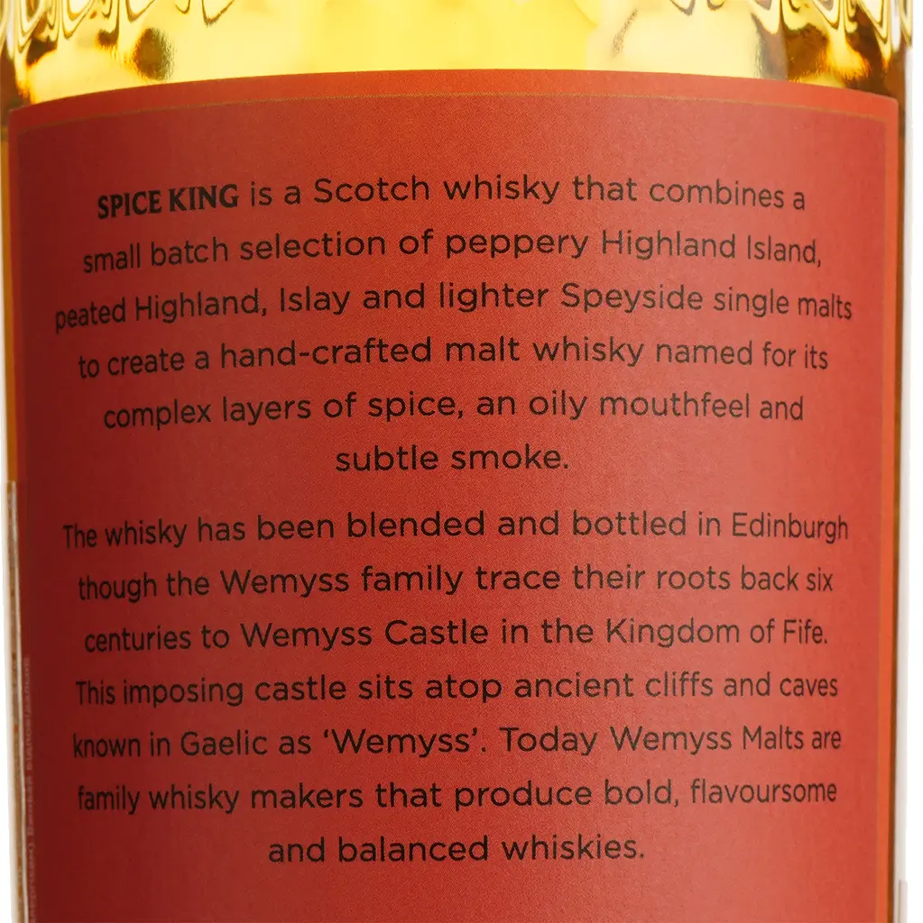 Віскі Wemyss Malts Spice King Blended Malt 46% 0.7 л в подарунковій упаковці - фото 4