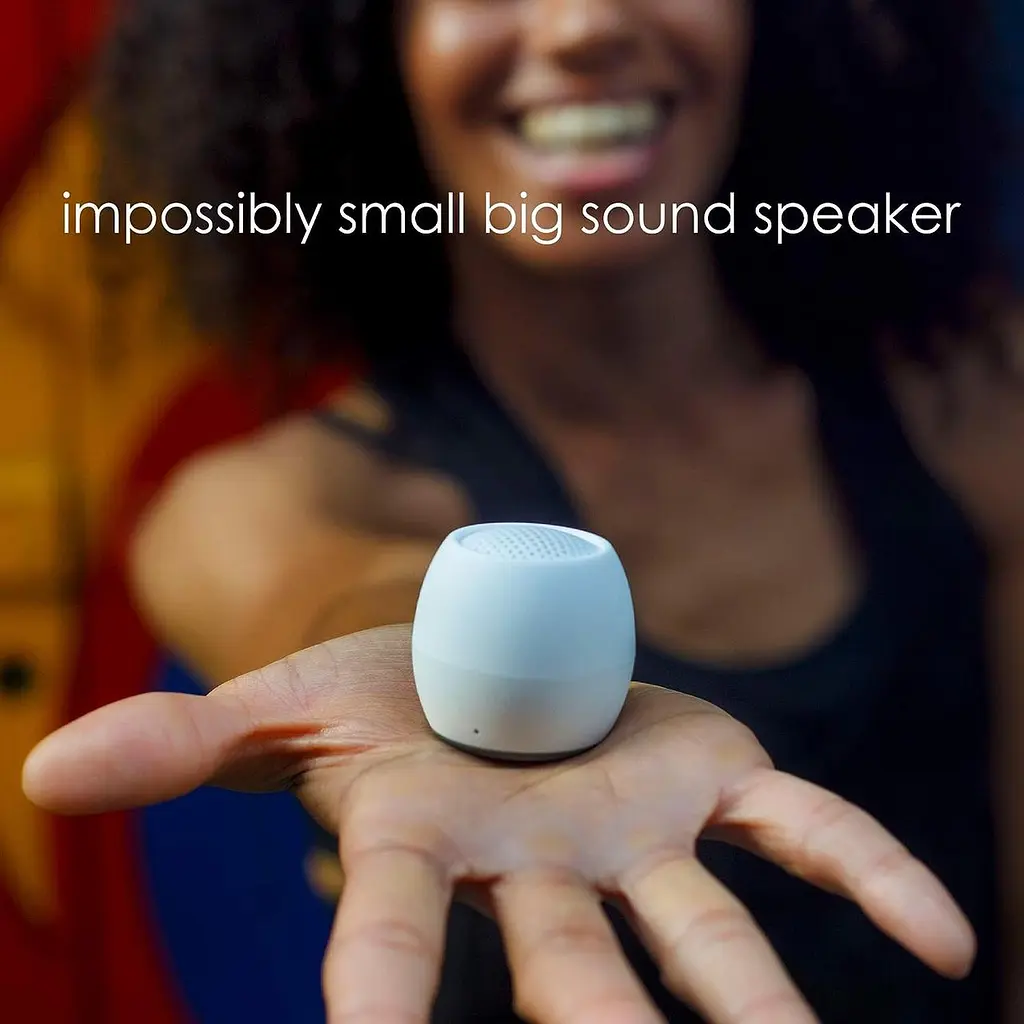 Динамік Bluetooth BoomPods Zero - потужні водонепроникні міні-колонки з опцією подвійного сполучення та бездротовий мікрофон з вел - фото 2