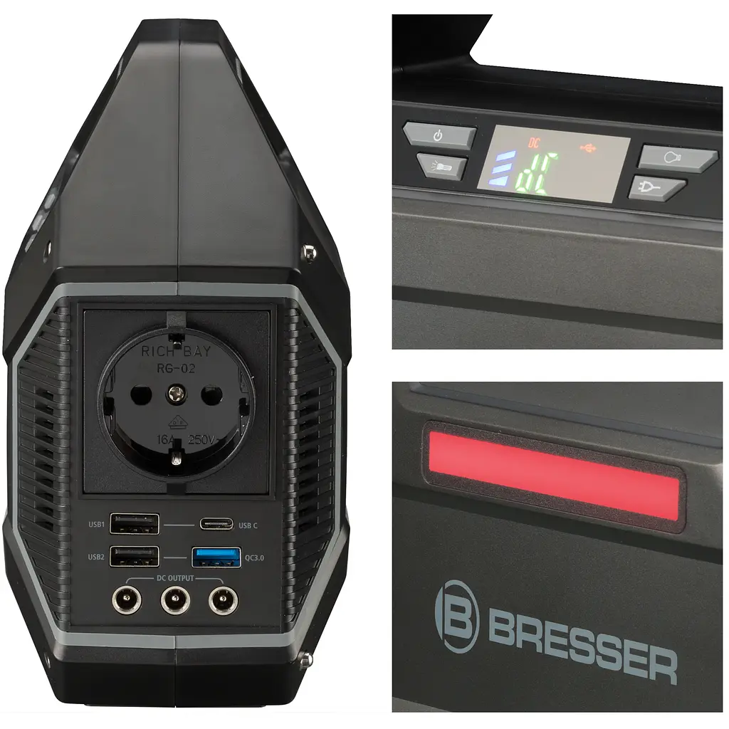 Портативна зарядна станція Bresser Portable Power Supply 100 Watt (3810000) - фото 5