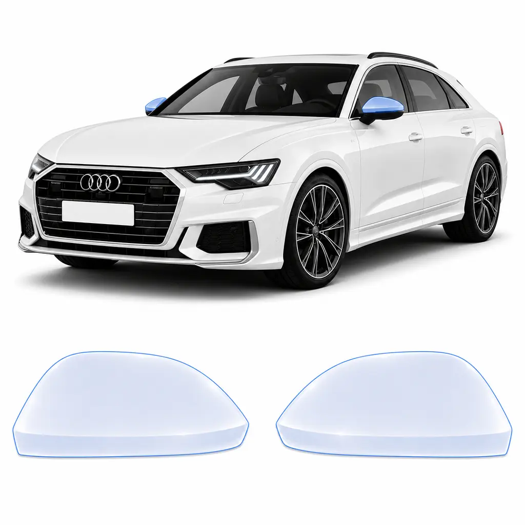 Антигравійна захисна бронеплівка за лекалами для Audi Q8 4M facelift 2024- дзеркала