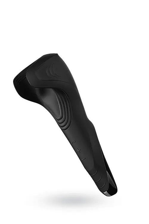 Мастурбатор Satisfyer Men Wand Vibrating стильний потужний з вібрацією, 20х7,5 см (чорний) - фото 4