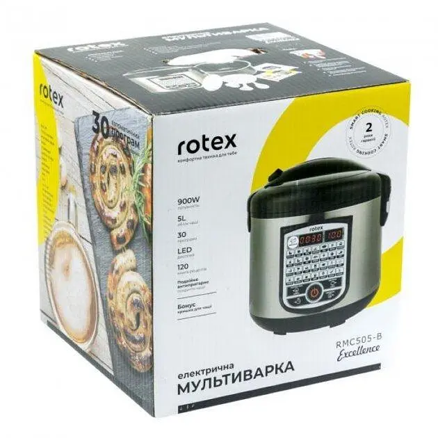 Мультиварка рисоварка Rotex RMC505-B с керамической чашей - фото 5